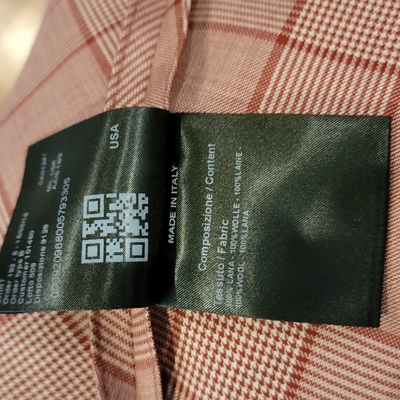 CALVIN KLEIN 205W39NYC Fluted Prince of Wales Red Plaid Mini Skirt It 44 - Picture 11 of 16